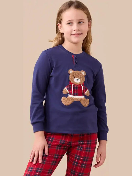 Noidinotte Kids' Pajamas Cotton Medieval Blue