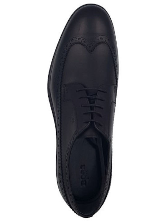 Leder Herren Oxfords Schwarz