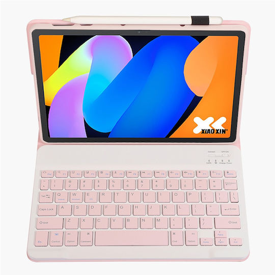 Bluetooth Tastaturhülle Lenovo Idea Tab 11" 2025 TB336FU TB336ZU Rosa In Englisch US