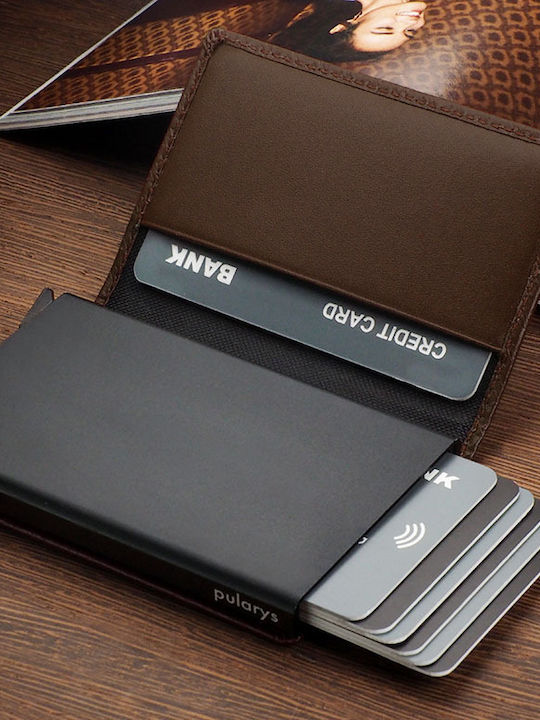 Leather Men's Wallet Classic Brown