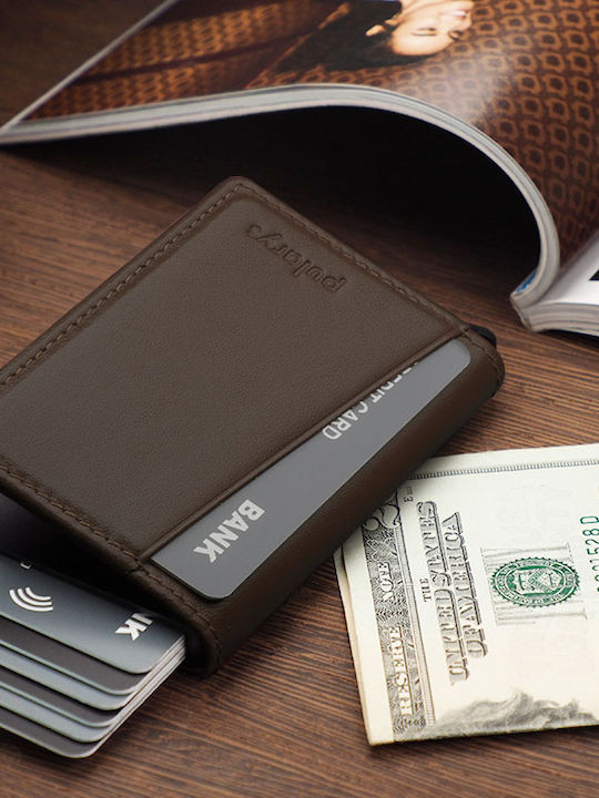 Leather Men's Wallet Classic Brown