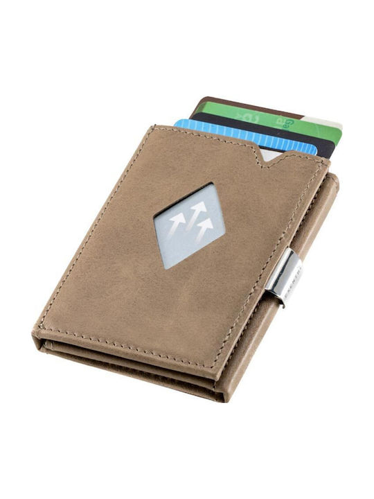 Leather Men's Wallet Classic with RFID Brown