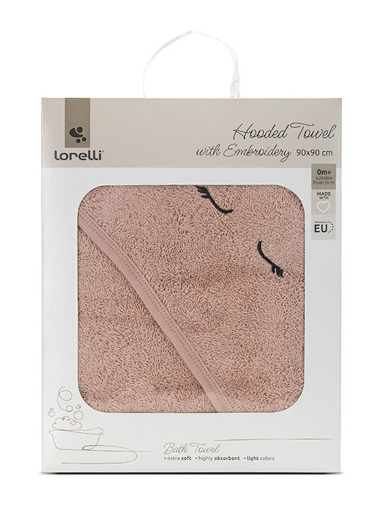 Lorelli Baby Bath Towel Bathrobe Hooded 90x90cm