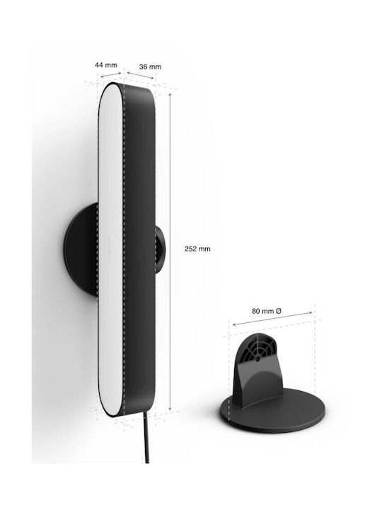 Philips Smart Διακοσμητικό Φωτιστικό Hue Play Lightbar Kit Pro LED RGBW Μπάρα