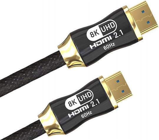 Verk Group HDMI 2.1 Ultra High Speed 48Gbps 4K 120Hz HDR VRR Kabel HDMI-Stecker - HDMI-Stecker 2m Schwarz
