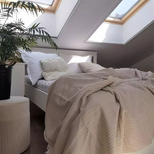 Kotonia Home Pătură Super King 220x240 cm Pearl