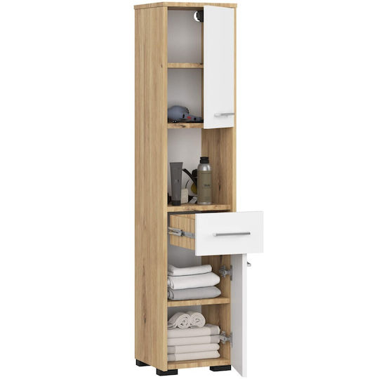 Akord Furniture Factory Coloană de Baie de Pardoseală M30xA30xÎ140cm Stejar
