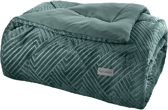 Guy Laroche Комбинирано одеяло Куинсайз 220x240бр York Петрол 530 г/м²Gsm