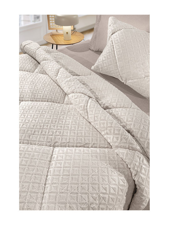 Guy Laroche Duvet Cover Single 160x240cm Profile Ivory 530 GSMGsm
