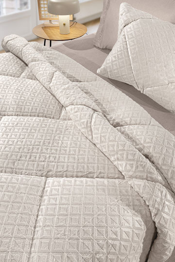 Guy Laroche Duvet Cover Single 160x240cm Profile Ivory 530 GSMGsm