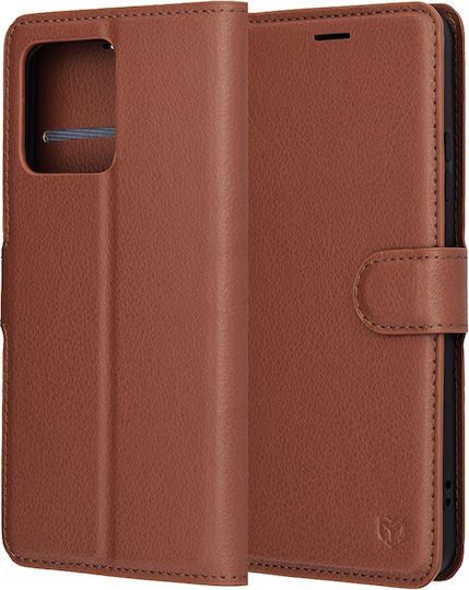 Techsuit Back Cover Leather Brown (Moto G86)