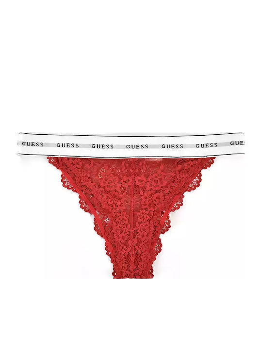 Women's Brazil with Lace Red