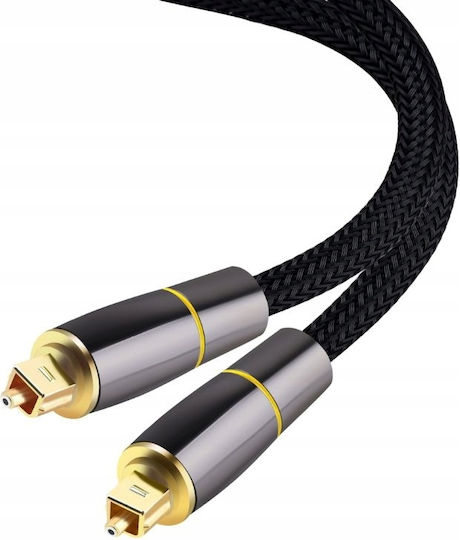 Verk Group Optical Audio Cable TOS male - TOS male Μαύρο 3m