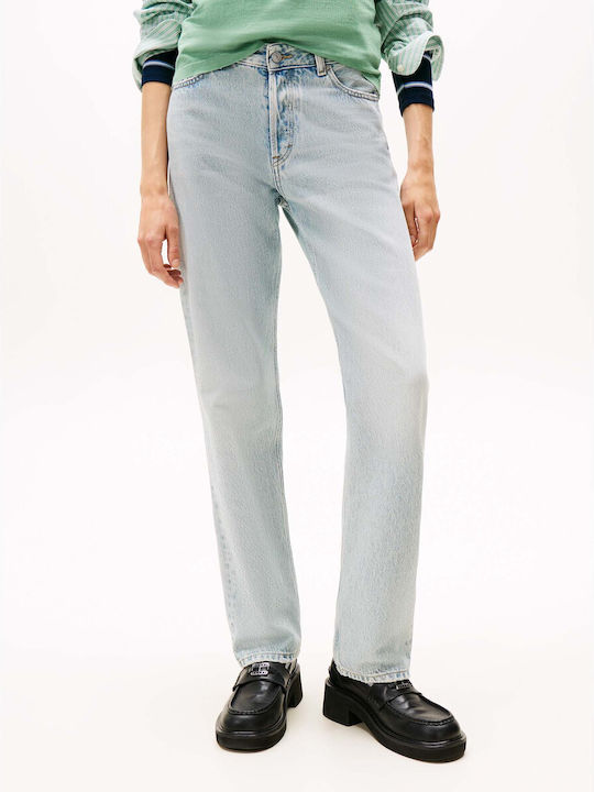 Herren Jeanshose mit Schlank Gerade Anwendung Hellblau