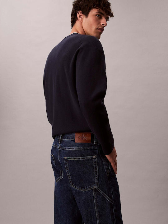 Herren Jeanshosen Relaxed Gerade Passform Indigo