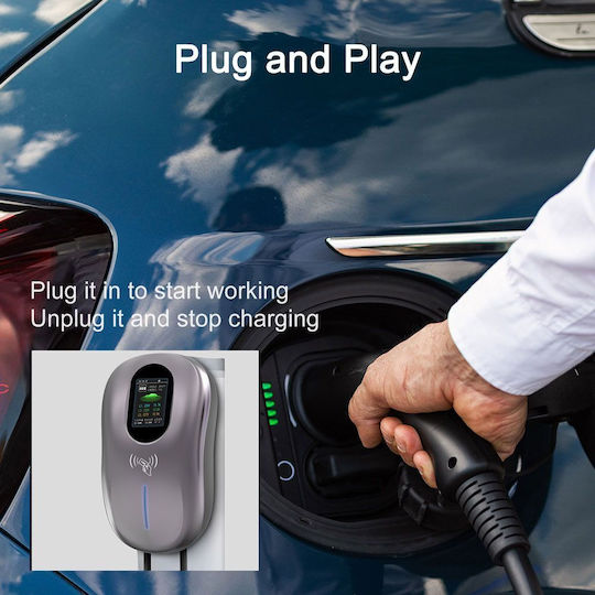 Digital IQ Wall Mounted Three-Phase 7kW Charging Station with Built-in Cable Type 2 (DIQ EV WCH 93207)