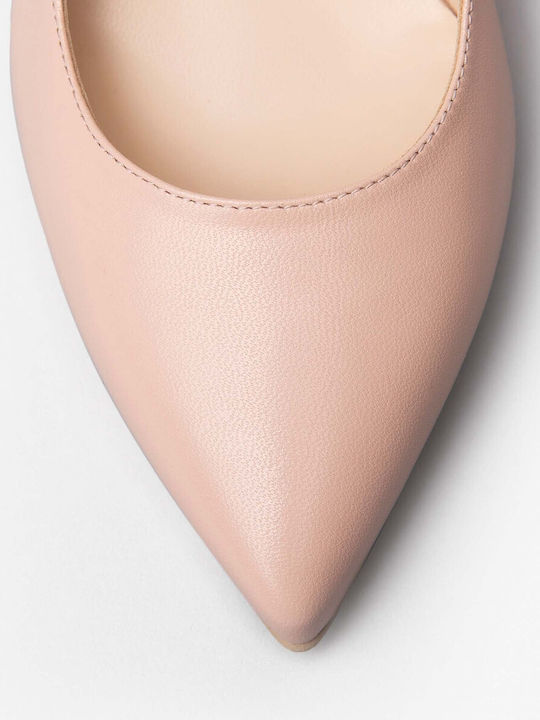 Leder Pumps Rosa