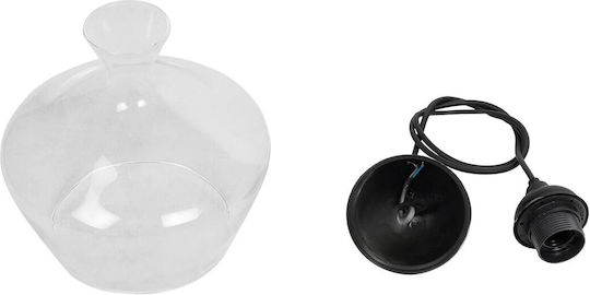 GloboStar Bohemia Hängelampe Transparent mit Fassung E27 22x22x22cm.