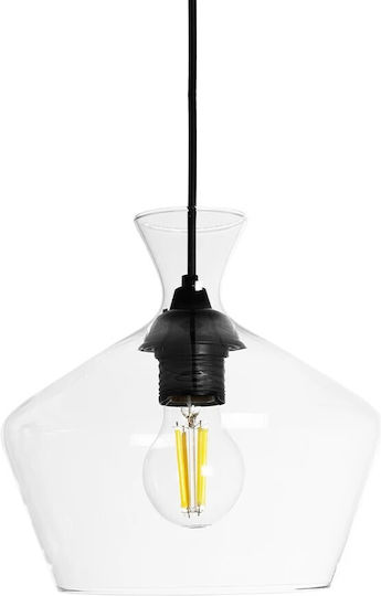 GloboStar Bohemia Hängelampe Transparent mit Fassung E27 22x22x22cm.