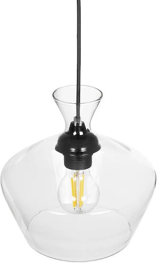 GloboStar Bohemia Hängelampe Transparent mit Fassung E27 22x22x22cm.