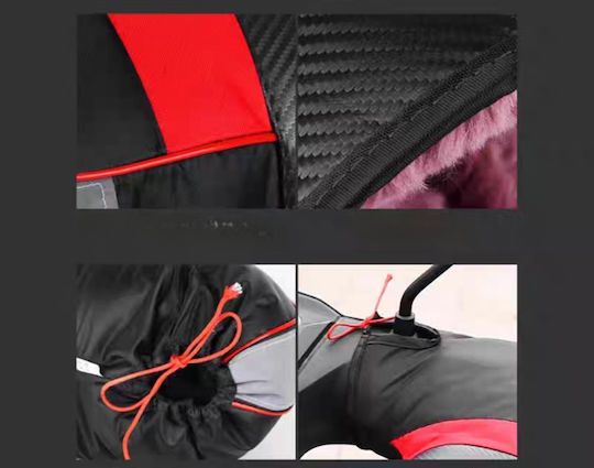 Waterproof Motorcycle Hand Cover Handguards Inner Lining Reflective Strips