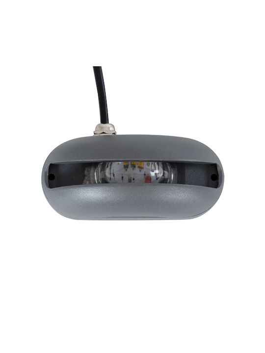 GloboStar Outdoor Floor Lamp LED for Exterior Space 6W with Natural White Light IP65 Gray