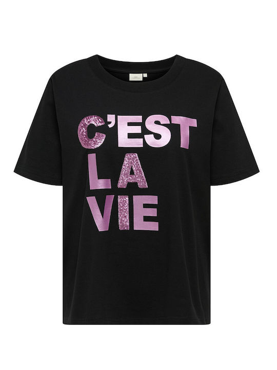 Γυναικείο T-shirt Μαύρο
