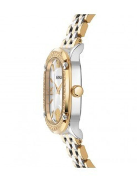 Versace Greca Women's Watch with Silver Metal Bracelet