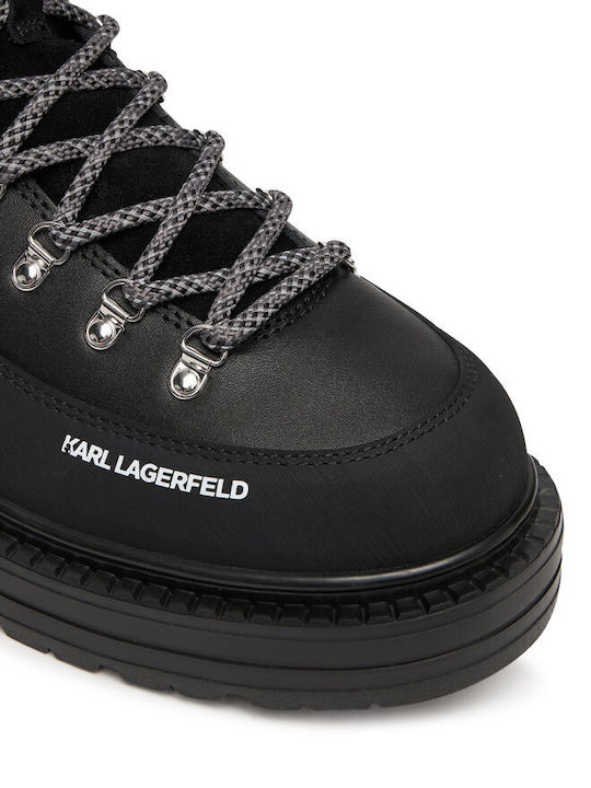Leder Schwarz Herrenstiefel