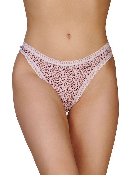 Βαμβακερά Γυναικεία String 3Pack Ροζ
