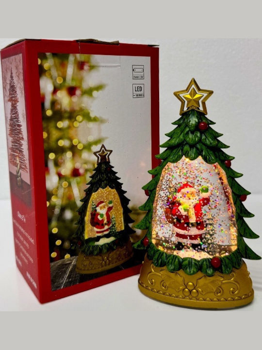 Ornament de Crăciun Cadou Luminat cu Brazi Baterie 9x15cm 1buc