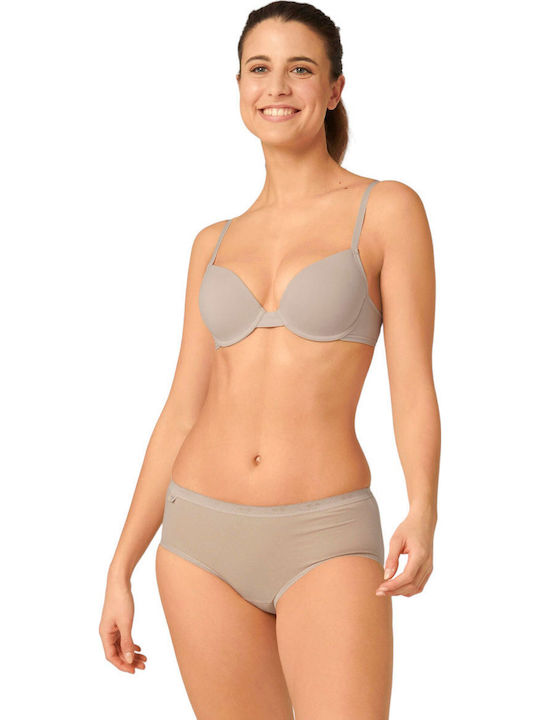 Basic Midi Women's Slip Beige