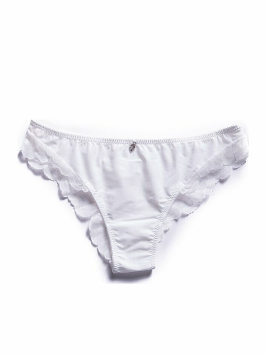 Melody Damen Brasilien mit Spitze Ivory