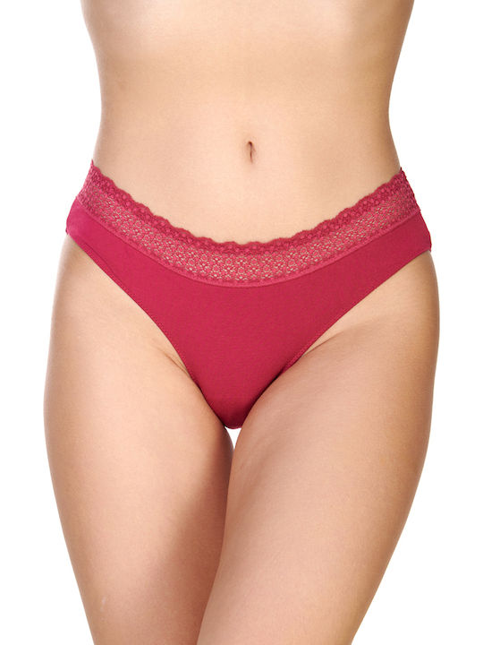 Feel Modal Tai Women's Slip Deep Red