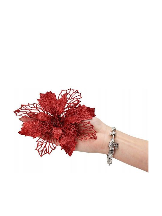 Weihnachtsdekoration Metallisch Blume Länge 16cm. 10Stück