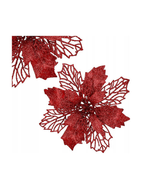 Weihnachtsdekoration Metallisch Blume Länge 16cm. 10Stück