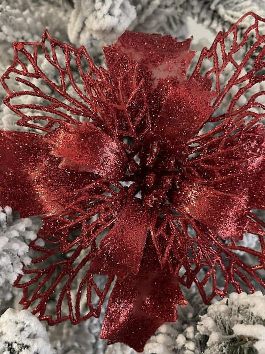 Weihnachtsdekoration Metallisch Blume Länge 16cm. 10Stück