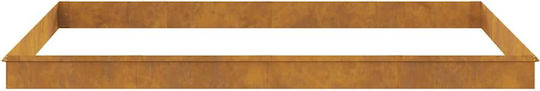 vidaXL Metal Garden Border in Brown Color 1.0m x 25cm