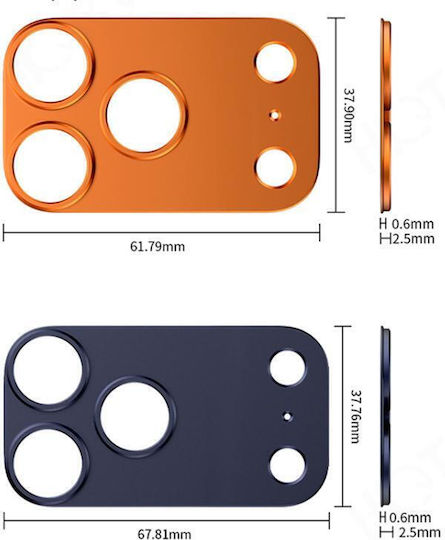 Iphone Air Titan-Kameraschutz aus Titan Schwarz