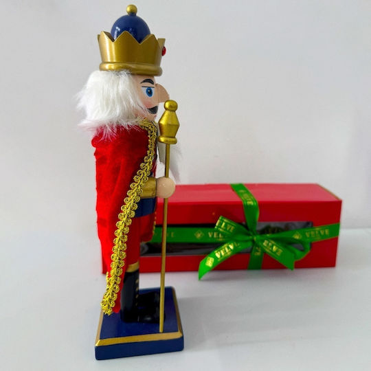 Velve Weihnachts-Nussknacker Rot aus Hölzernes