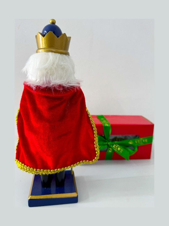 Velve Nutcracker de Crăciun Lemn Roșu
