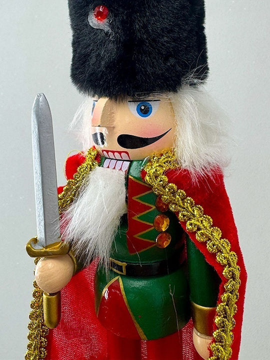 Velve Nutcracker de Crăciun Lemn Roșu