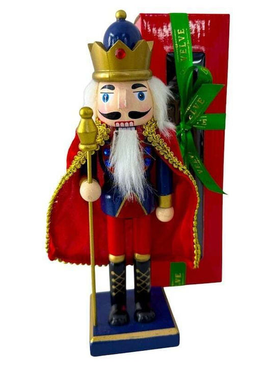 Velve Nutcracker de Crăciun Lemn Roșu