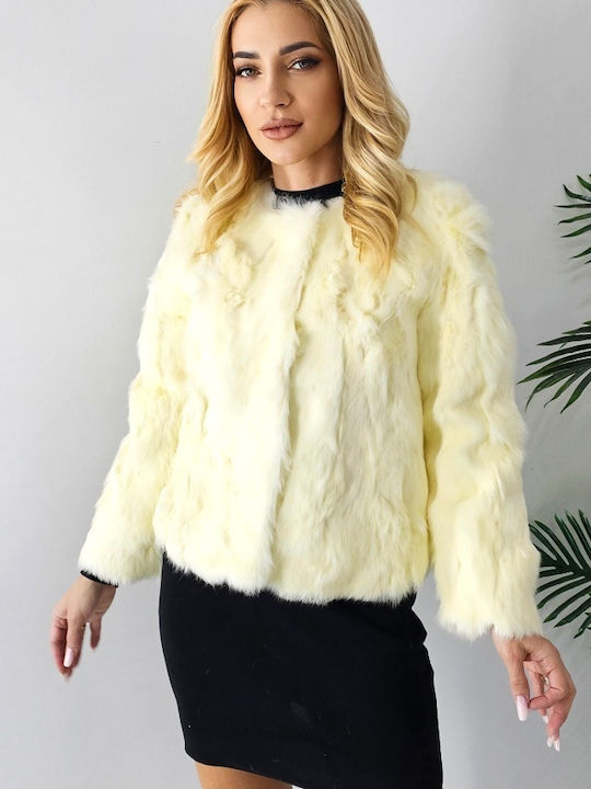 Дамска кожухарка Light Yellow