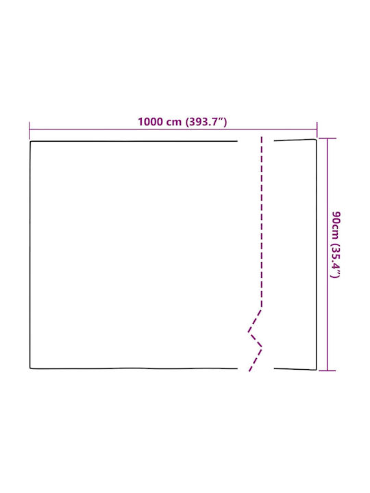 Διακοσμητικό Αυτοκόλλητο Τζαμιού 1τμχ 90x1000εκ. vidaXL