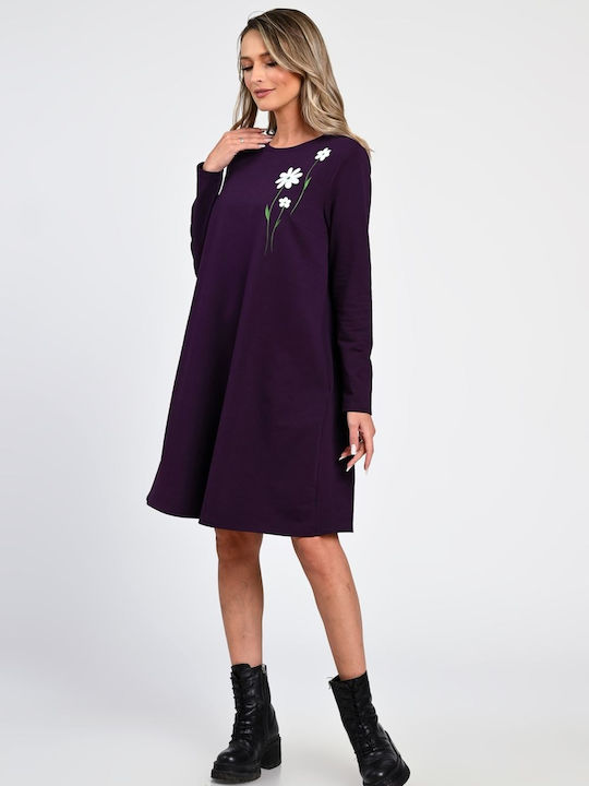 Midi Dress Purple