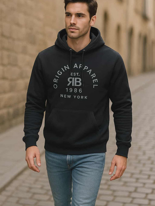 Sweatshirt with Hood Black