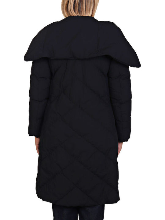 Women's Puffer Jacket for Winter Black