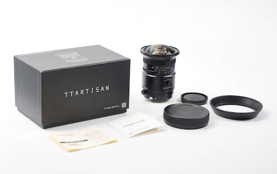 TTArtisan Cadru complet Obiectiv Foto 17mm f/4.0 Tilt-Shift pentru Montura Fujifilm G Black