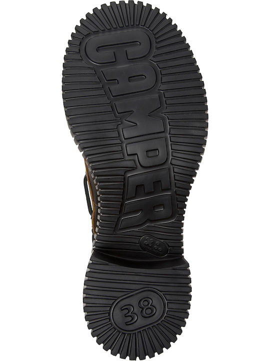 Leather Women's Moccasins in Black Color